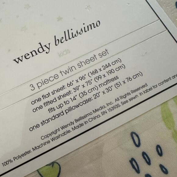 Wendy bellisimo dinosaurs twin sheets - Picture 3 of 3